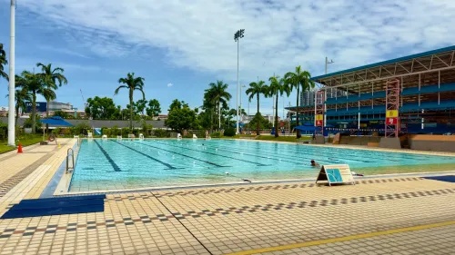 Outdoor pool at Clementi Swimming Complex