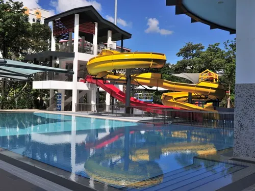 Water slides at Pasir Ris Swimming Complex