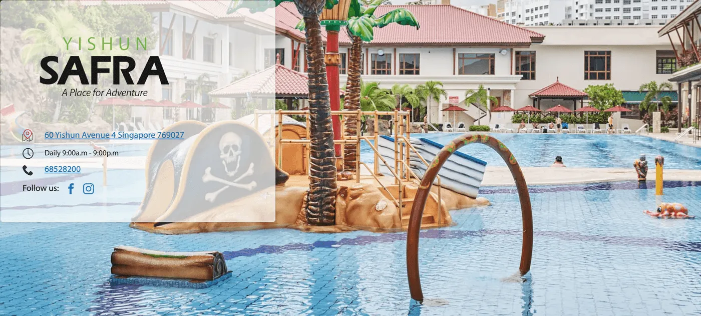 Swimming pool at SAFRA Yishun