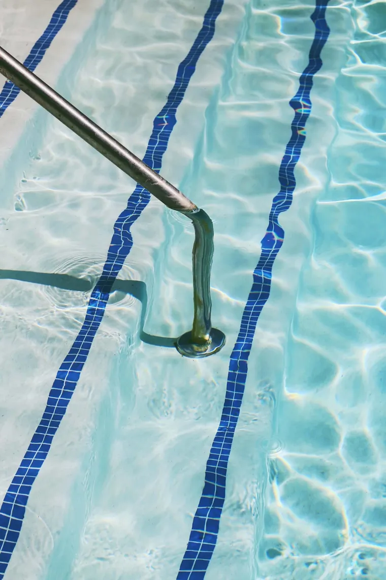 Swimming pool steps and handrail