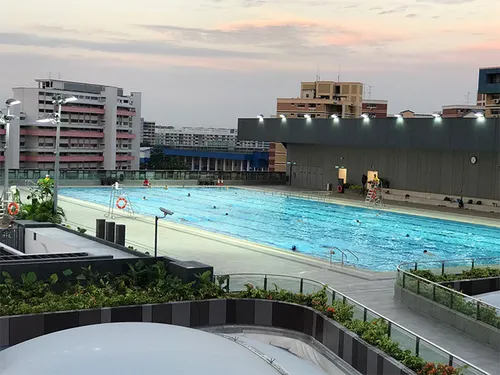Outdoor pool at Tampines Swimming Complex