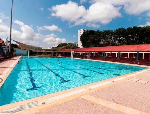 Outdoor pool at Woodlands Swimming Complex