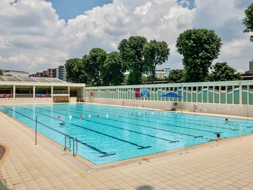 Outdoor pool at Yishun Swimming Complex